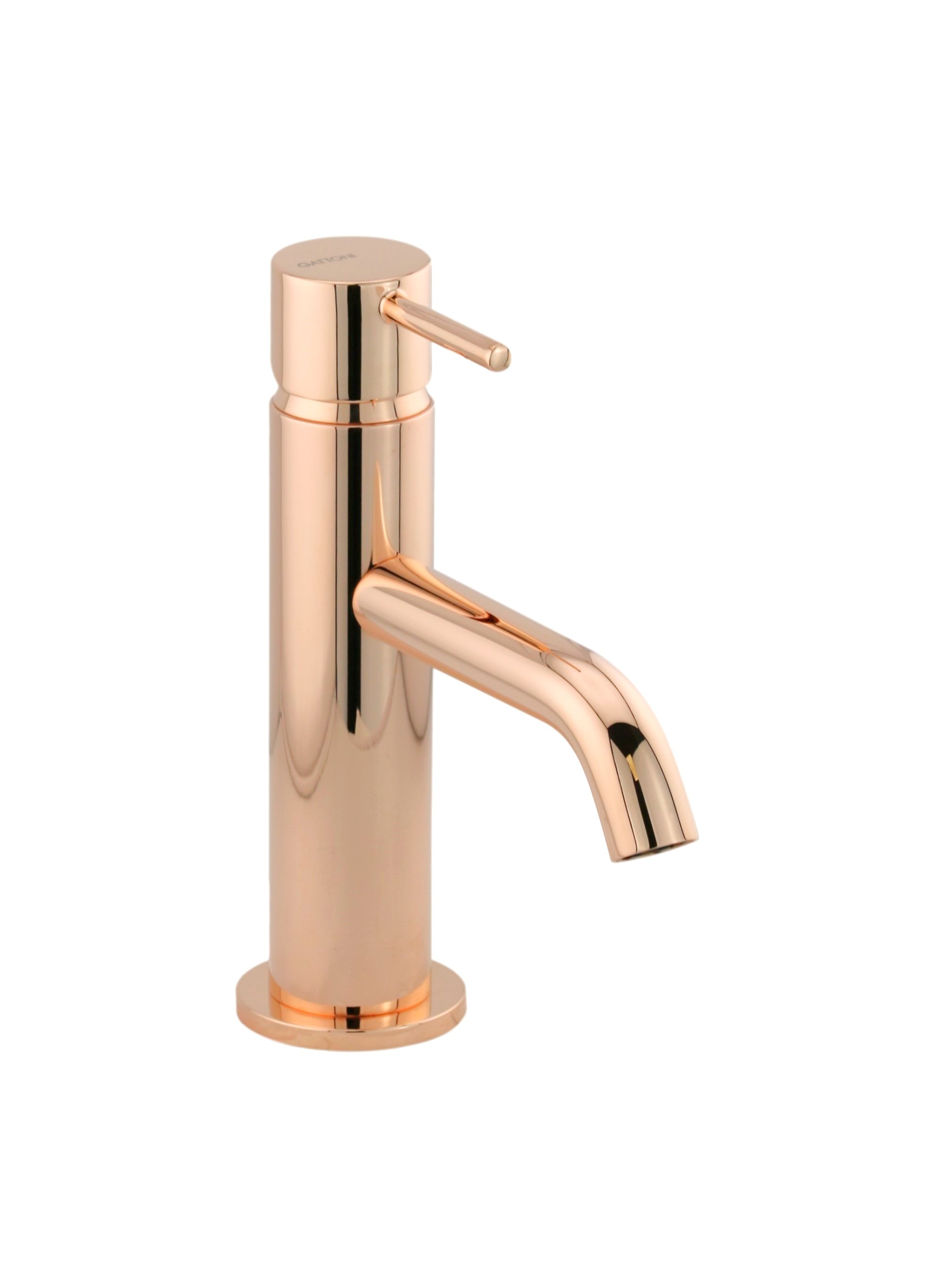 Mezclador de lavabo de oro rosa sin desague gattoni easy 2382/23rs - sin desagüe - oro rosè