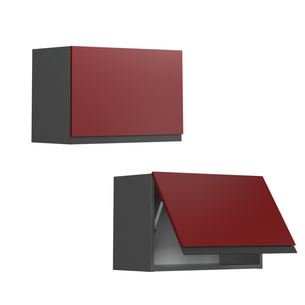 Vicco Elément haut de cuisine R-Line, Rouge, 60cm J-Shape, plat - 5