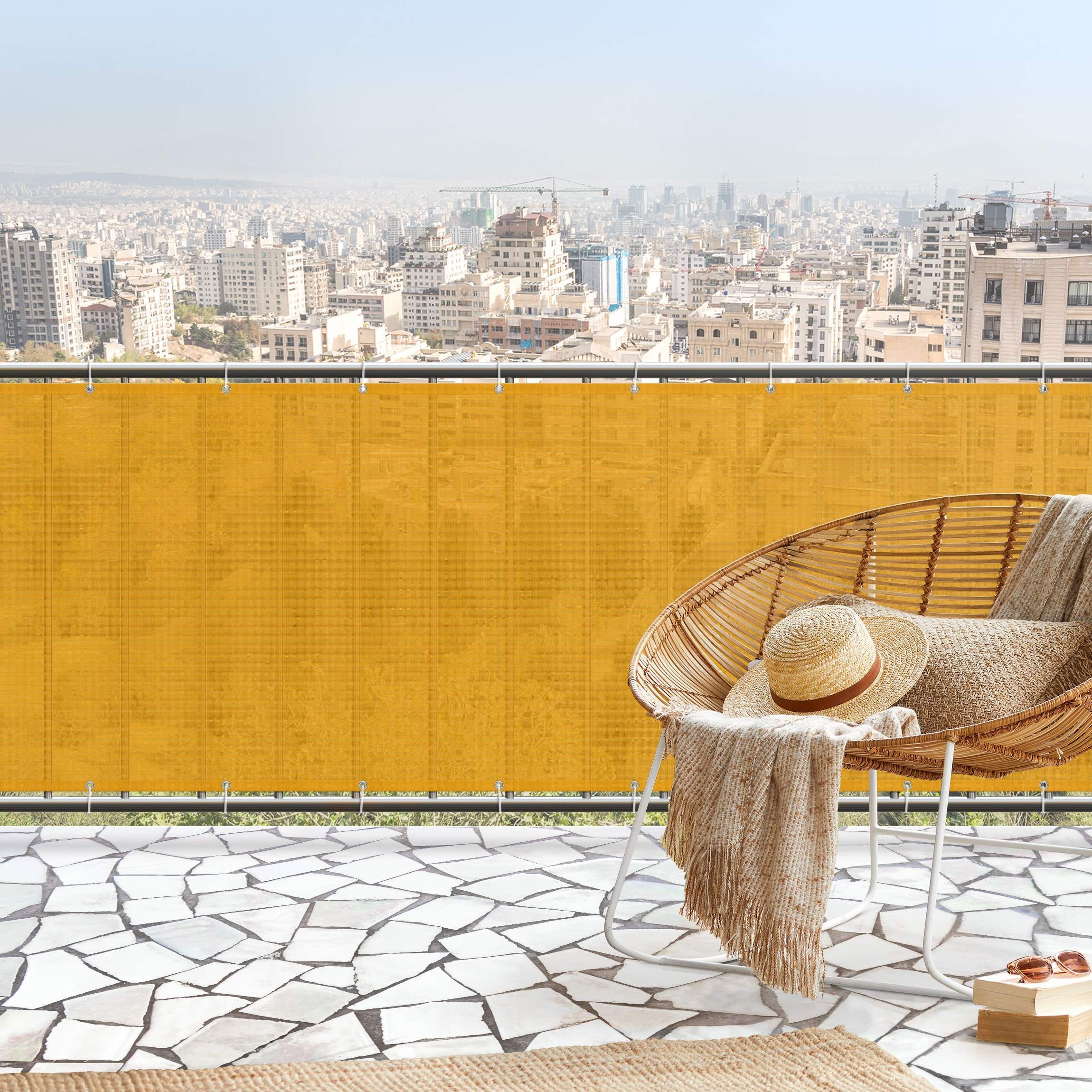 Brise vue Pour Balcon Jaune Chaud 150 X 50 Cm Leroy Merlin brise-vue-pour-balcon-jaune-chaud-150-x-50-cm-leroy-merlin