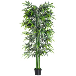 Bambù artificiale alto con vaso realistica verde Outsunny Maisons du Monde