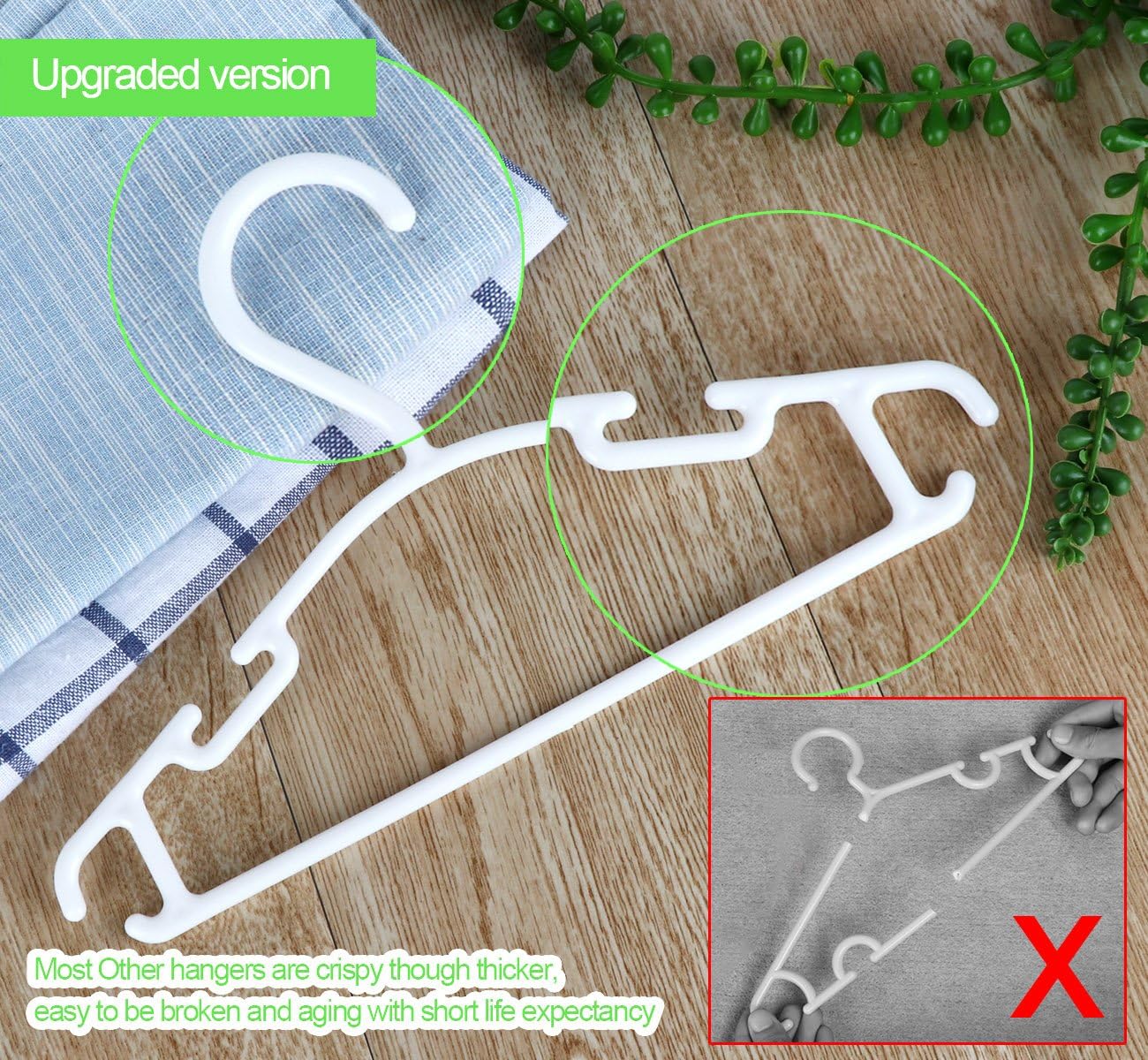 Antidérapant Doux 30 Cintres Velours Pour Bébé - Antidérapants