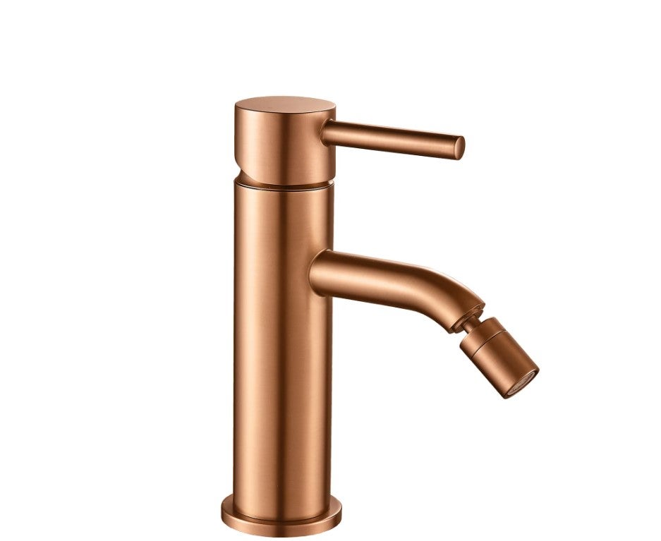 Bateria bidetowa Rea Lungo Miedź Szczotkowana