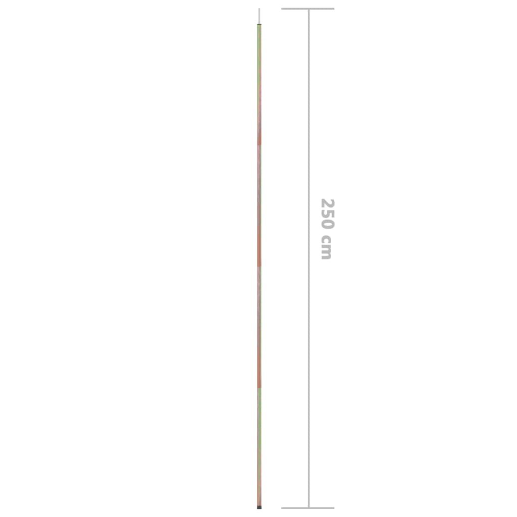 Mât de parasol 250 cm Acier galvanisé vidaXL - 3