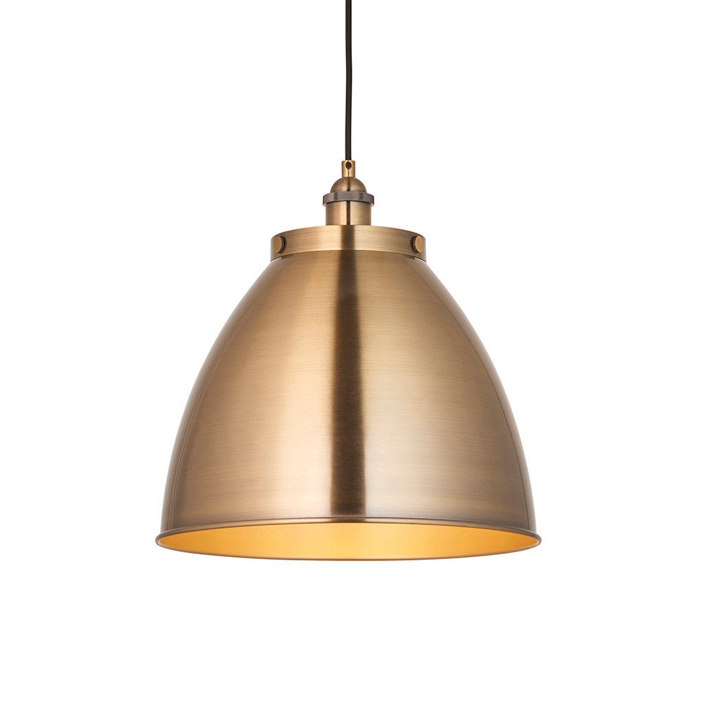 Lampa wisząca FRANKLIN antyczna mosiężna 1xE27x20W metal wym:156,5x33,5x33,5cm IP20 Endon