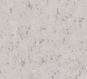 Papier Peint Erismann Effet Béton/pierre 0,53 X 10,05 M - Gris Intemporel - Fabrication Allemande