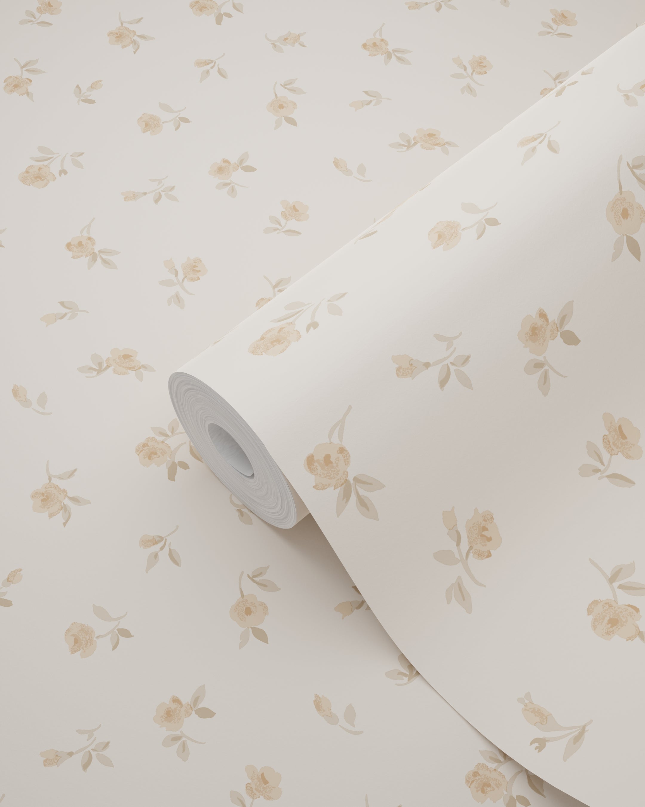 Papier peint fleurs intage sable beige - 53 cm x 10.05 m - ESTAhome - 8