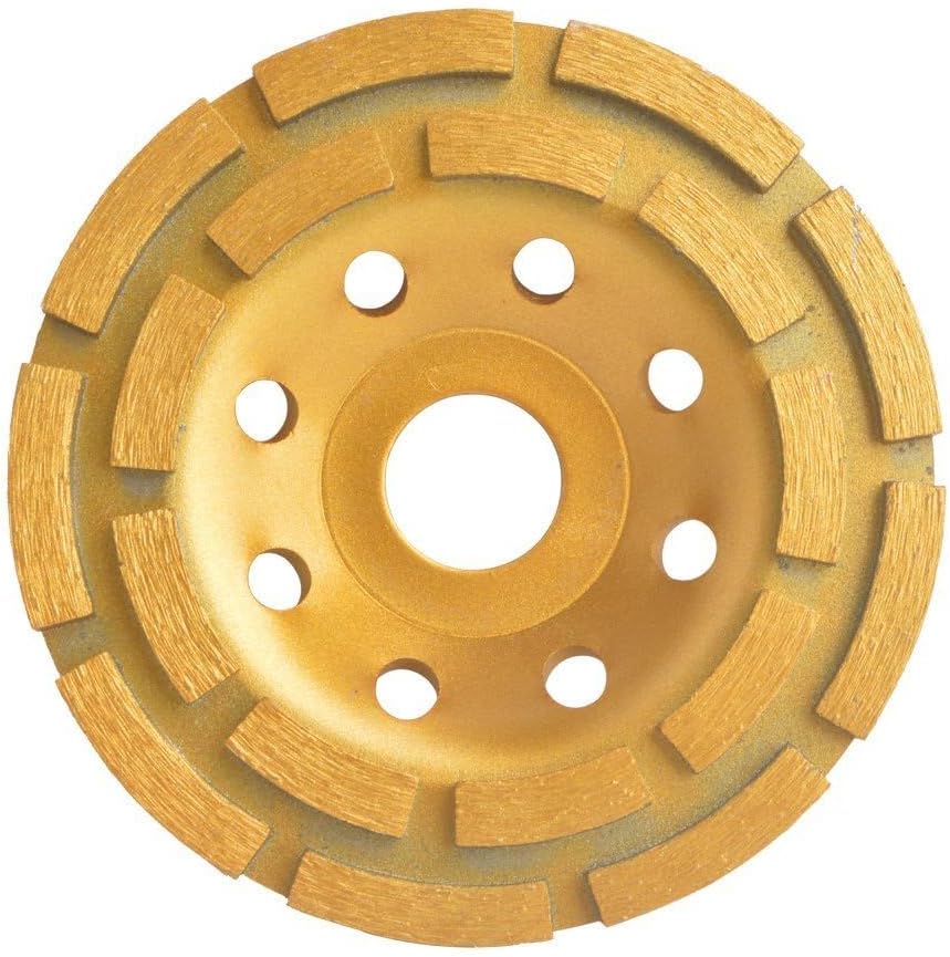 115 mm x 22,2 mm, 4,5-calowa diamentowa tarcza szlifierska, dwurzędowa, segmentowa tarcza ścierna, szlifierka kątowa do betonu