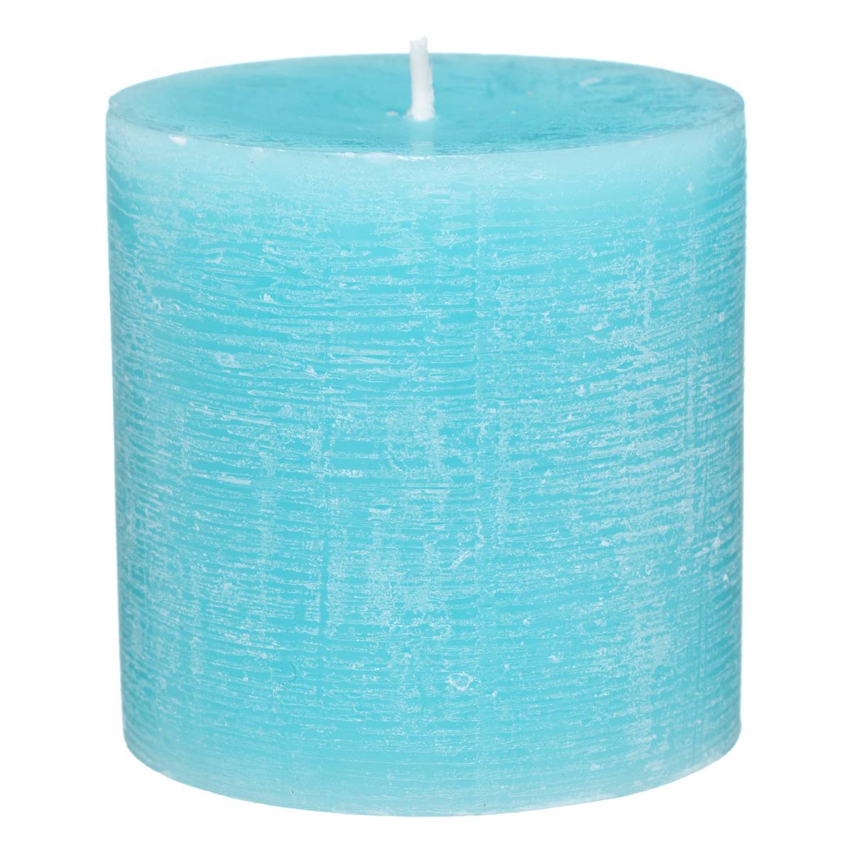 Bougie Votive Rustique Atmosphera - Bleu Canard - 60g - Parfumée - Durée De Combustion 7 Heures - 4