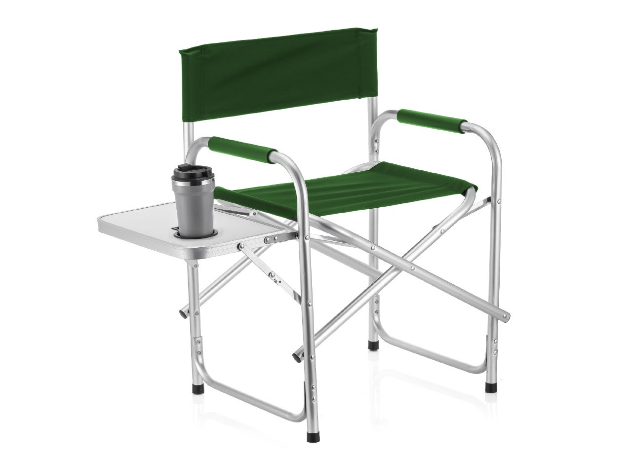 Sedia Campleggio Sedia Da Campeggio FUNDANGO Pieghevole - Con Tavolino Laterale, Portatile Per Esterno Sedie Estero - Foto 10