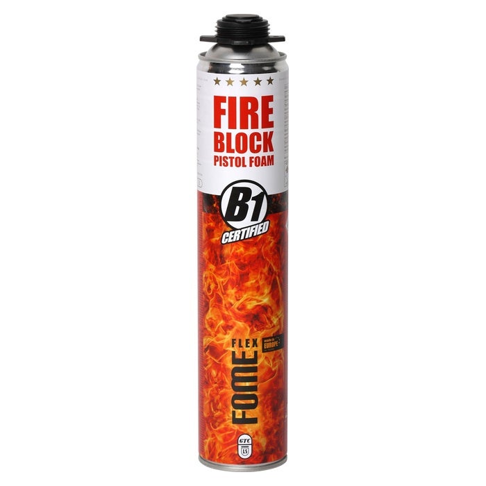 Mousse polyuréthane coupe-feu FOME FLEX Fire Block – pistolable, haute résistance, joints minéraux & métalliques – 750 ml - 8
