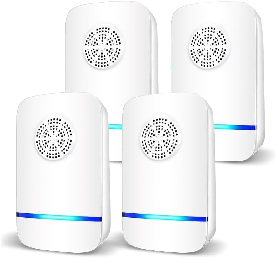 AZ BRAND Répulsif Ultrasonique Pour Souris 3 Pack - Anti-Rats - 4