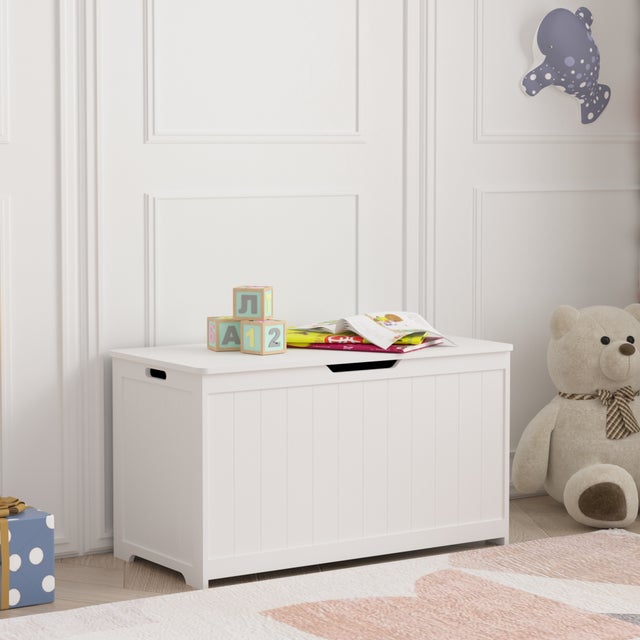 Cassapanca Bianca In Legno – Panca Apribile Con Contenitore, 60x30x52 Cm, Perfetta Per Ingresso O Camera