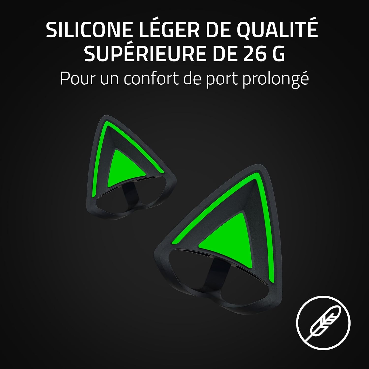Razer Kitty Ears V2 Set di modifica (RAZER KITTY EARS V2 BLACK) | Leroy ...