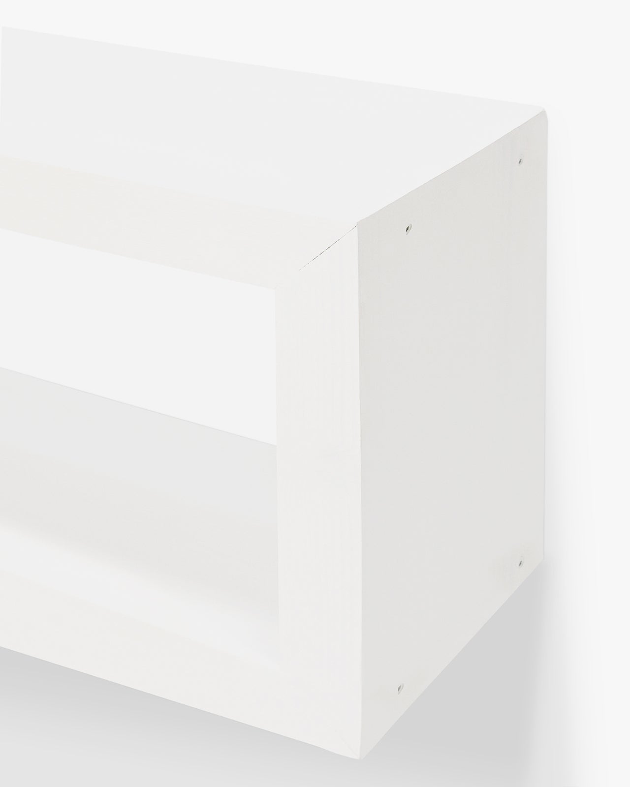 DENVER - Meuble TV en bois massif ton blanc 160x30cm - DECOWOOD - 3