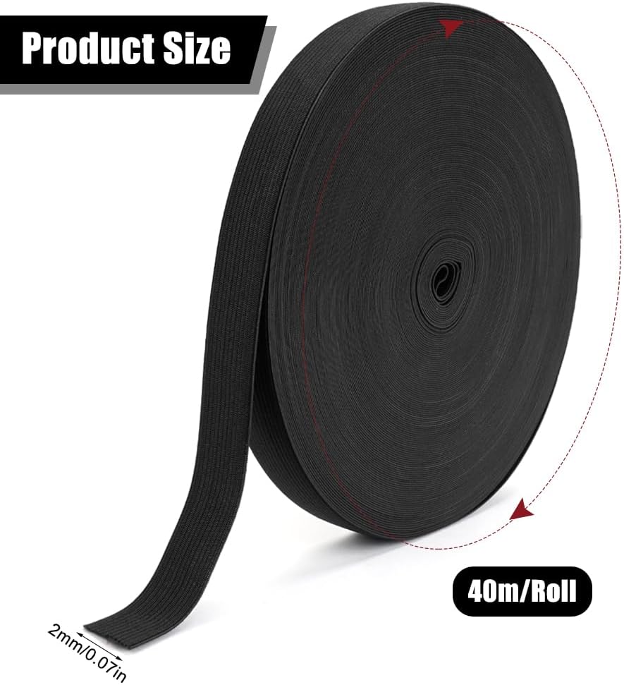 Bande Élastique Couture 30mm X 40m - Ruban Élastique Robuste Pour Pantalons, Vêtements Et Bricolage