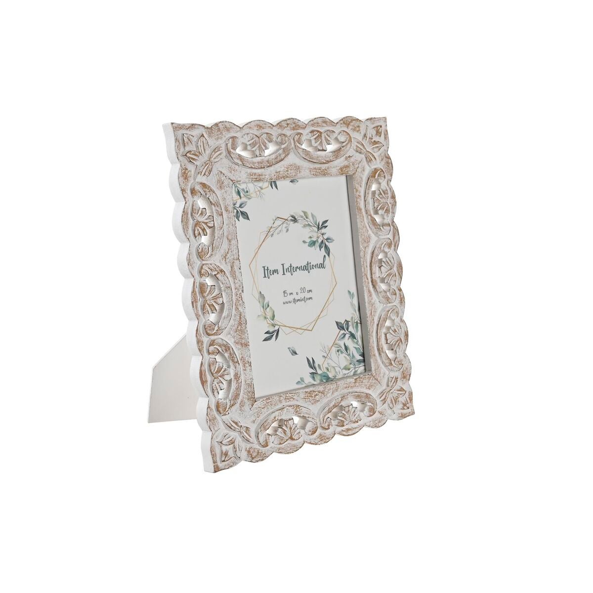 Cornice portafoto DR35 78 x 39 cm (bianco opaco), 35 mm di