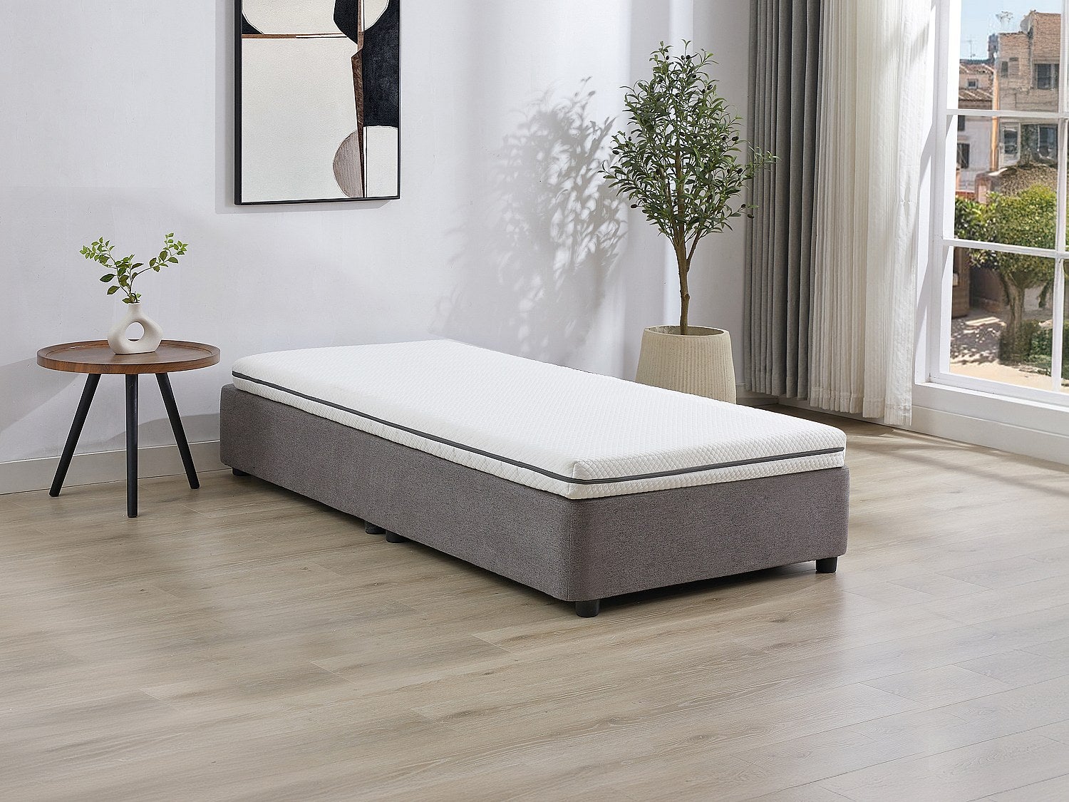 Materac piankowy 80 x 200 cm ze zdejmowanym pokrowcem grub. 10 cm - NASUS marki YSMÉE
