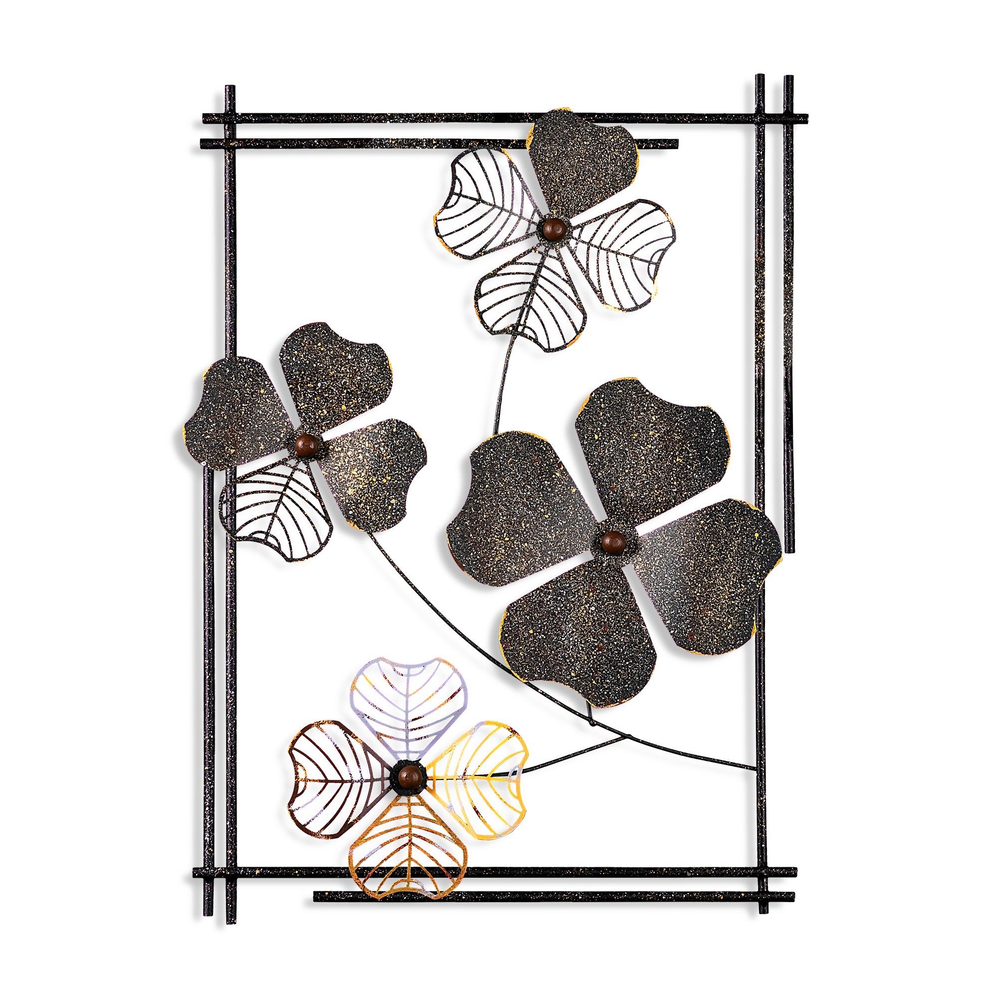 Broche Ancienne Art Nouveau Porte-photo Dorée Et Nacre - Motif Trèfles à 4 Feuilles - Occasion