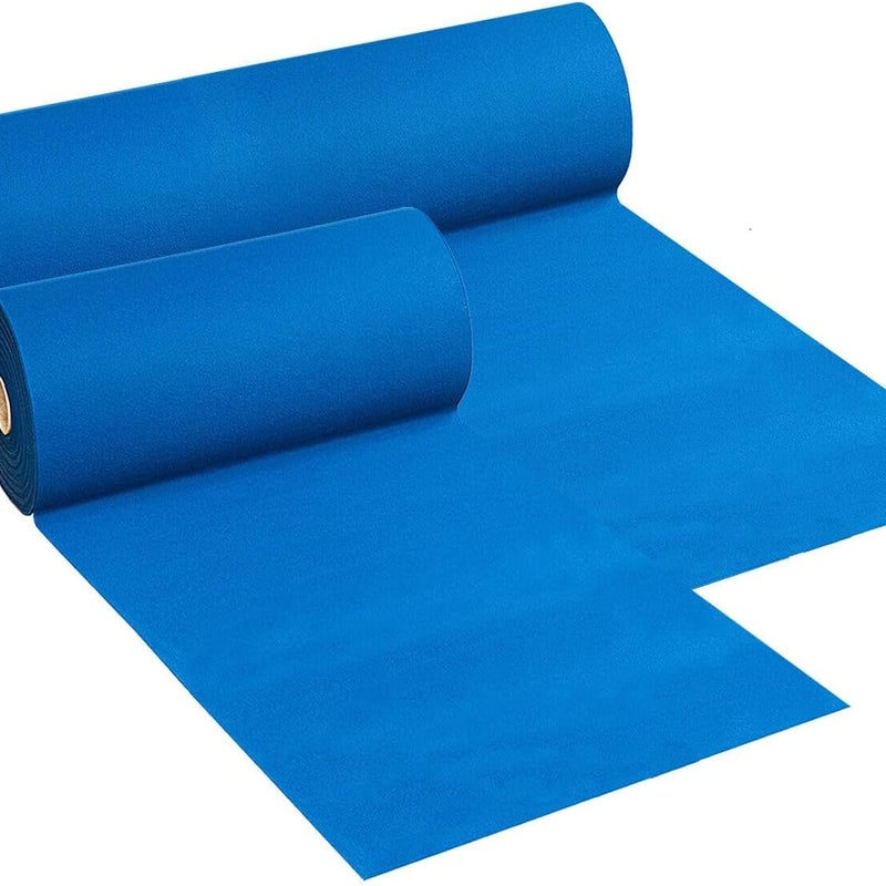 Dywan 200x900 cm Antypoślizgowa Biegacz Kościelny Małżeństwo Schody Korytarz Sklep Chodnikowy Niebieski