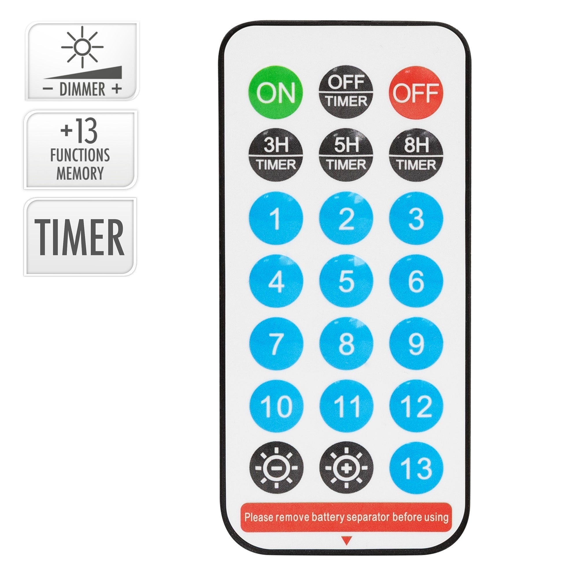 ECD Germany lampki choinkowe solarne 11 m 560 LED ciepłe białe wodoodporne IP44 z pilotem i timerem 13 trybów dekoracja ogrodowa na boże narodzenie - 7