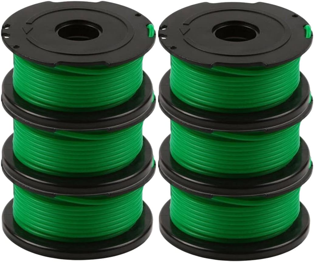 Zestaw 6 szpul drutu do wykaszarek Black and Decker GL7033, GL8033, GL9035, 6 m