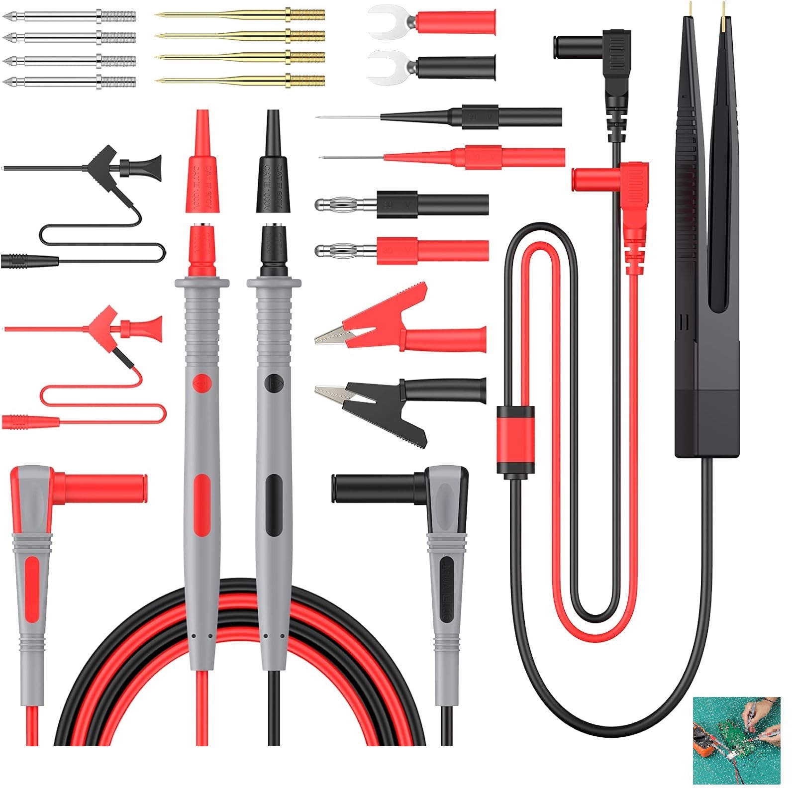 Kit de Câbles de Test Multi 21 en 1 Multimètre Électrique Câble Test ...