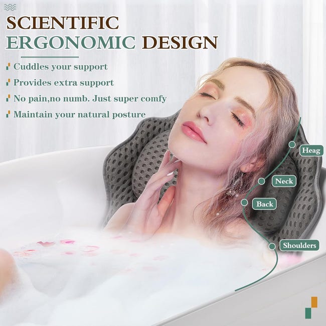 Tappetino Da Bagno Con Motivo A Nido D'ape 3D, Cuscino Da Bagno Con 6 Potenti Ventose Tappetino Da Bagno Per Testacollospalleschiena Per Vasca Idromassaggio 87881532 Tappetino Da Bagno Con Motivo A Nido D'ape 3D, Cuscino Da Bagno Con 6 Potenti Ventose Tappetino Da Bagno Per Testacollospalleschiena Per Vasca Idromassaggio 87881532