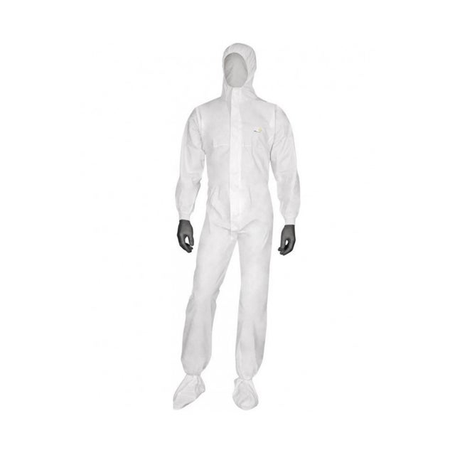 Combinaison jetable avec cagoule élastiquée type 5B 6B Deltatek 5000 protection biologique chimique particules