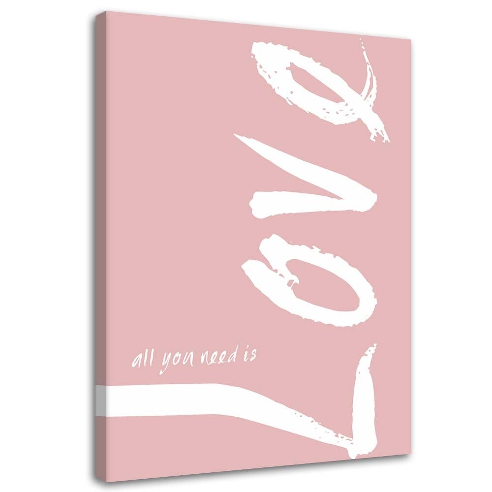 Obraz, Różowe love 70x100