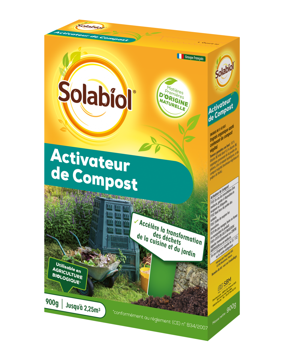 Activador de Compost Natural Solabiol - 900 g - Listo para Usar - 6