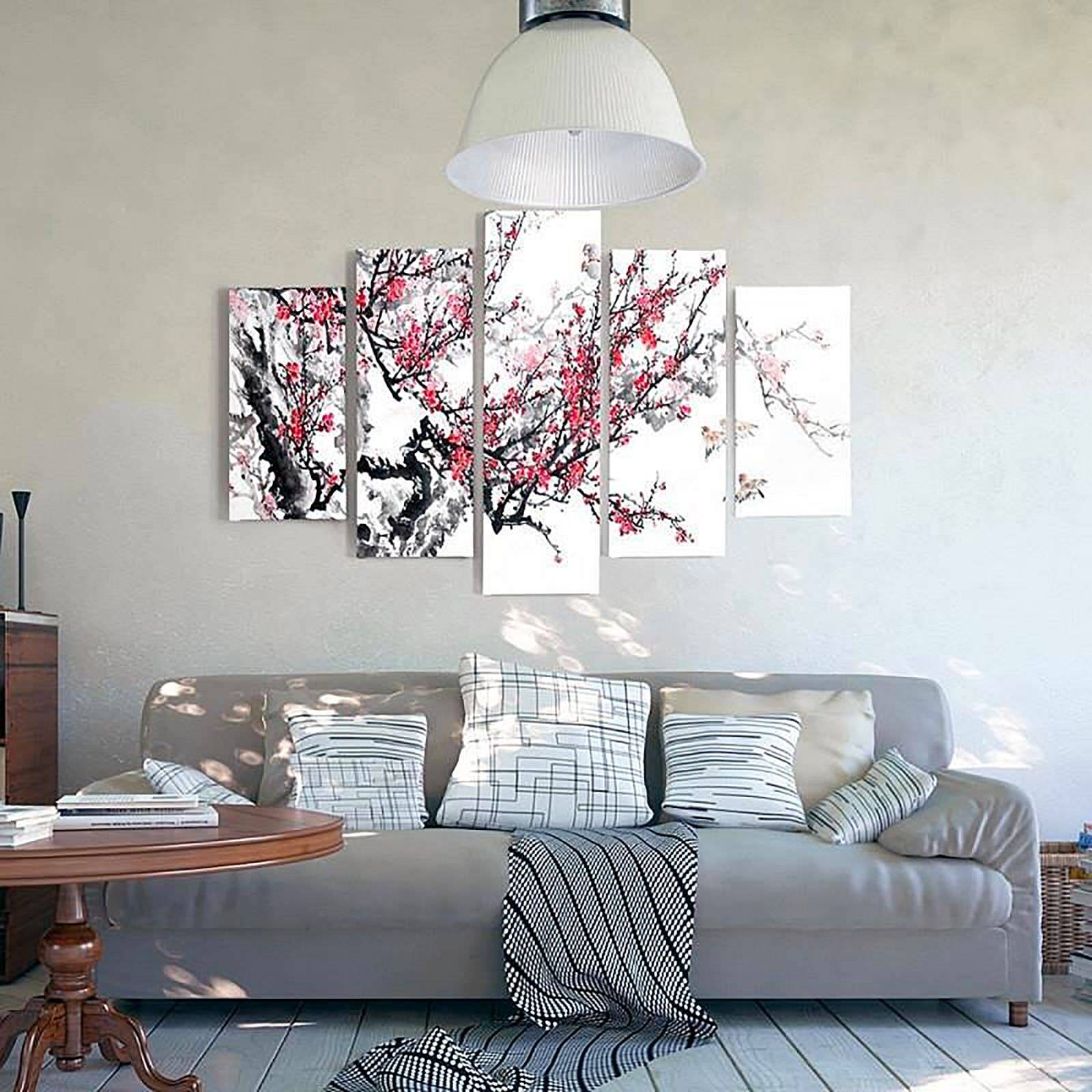 Tableau cerise japonaise - 300 x 140 cm - 4