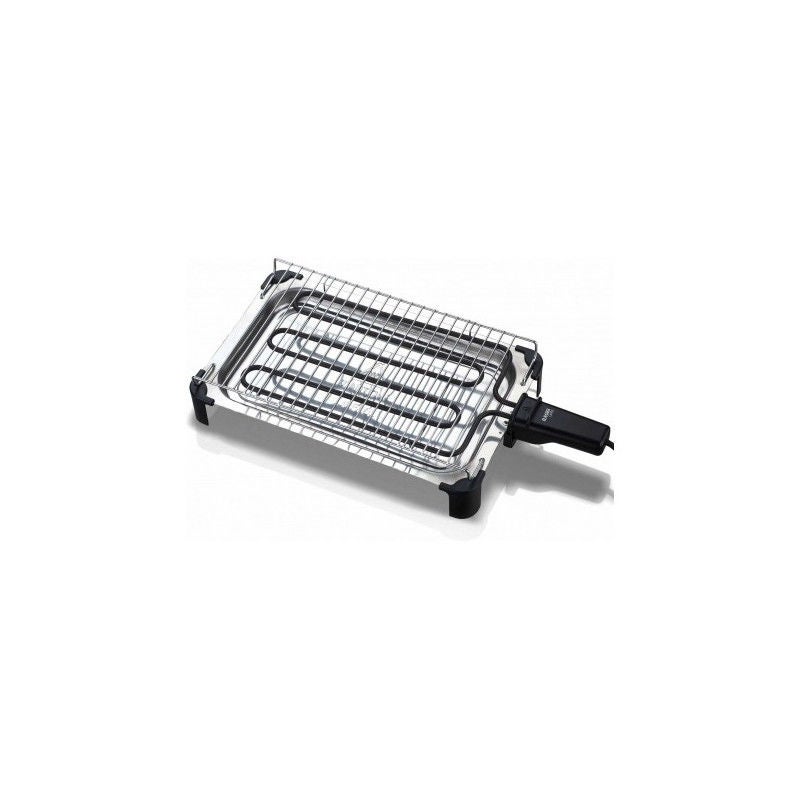 Grille-pain De Fenêtre Haeger – 1000W, Grille-pain Horizontal Compact, Parfait Pour Petits Espaces (couleur Gris)