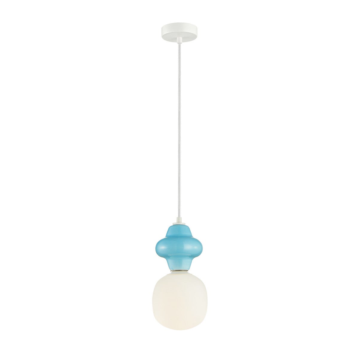 Lampa wisząca LATERA niebieska 1 x E14 x 40W wym: 120 x 15 x 15 cm Italux