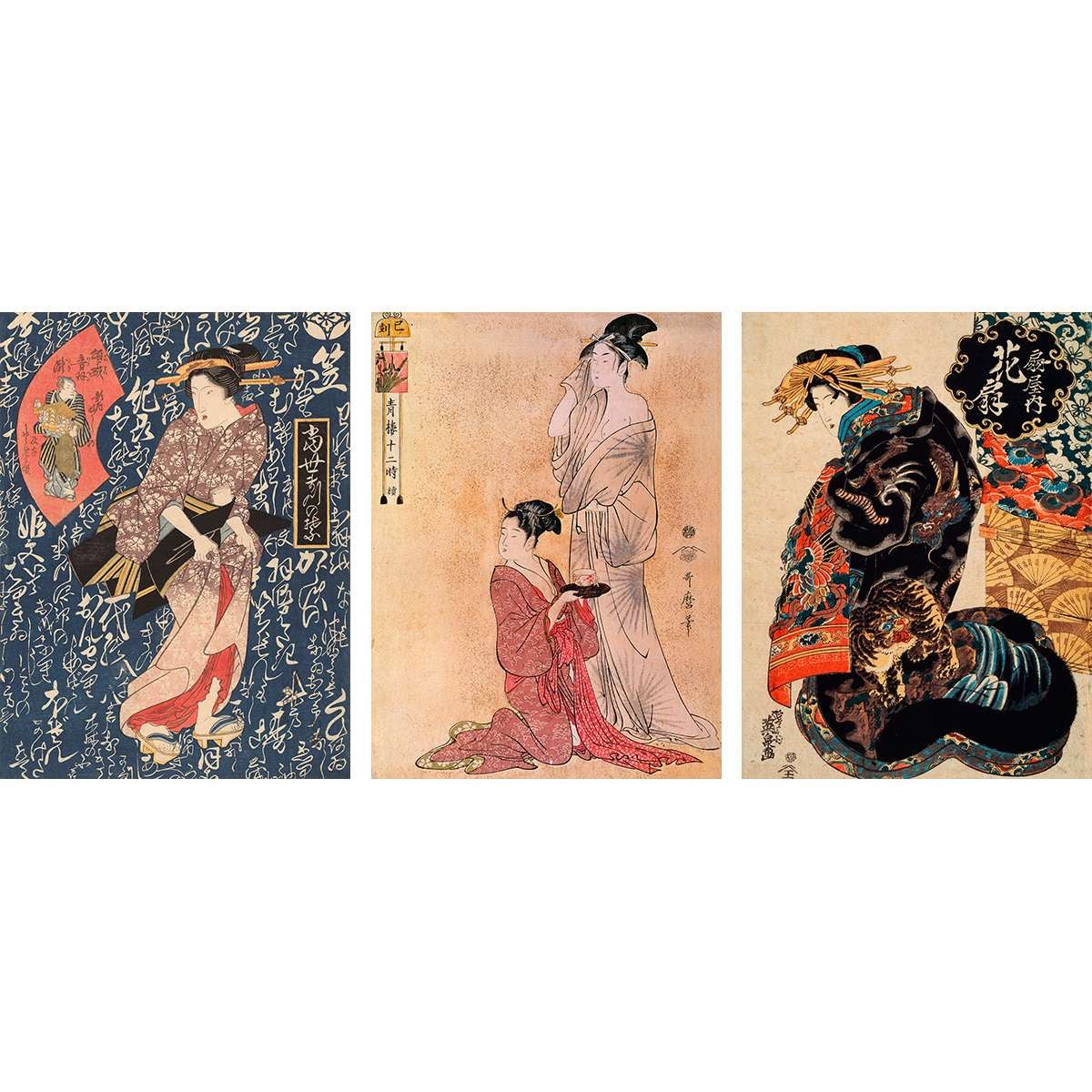 Disegni Di Samurai Giapponesi MITIN Poster Decorativo Su Tela Con Due