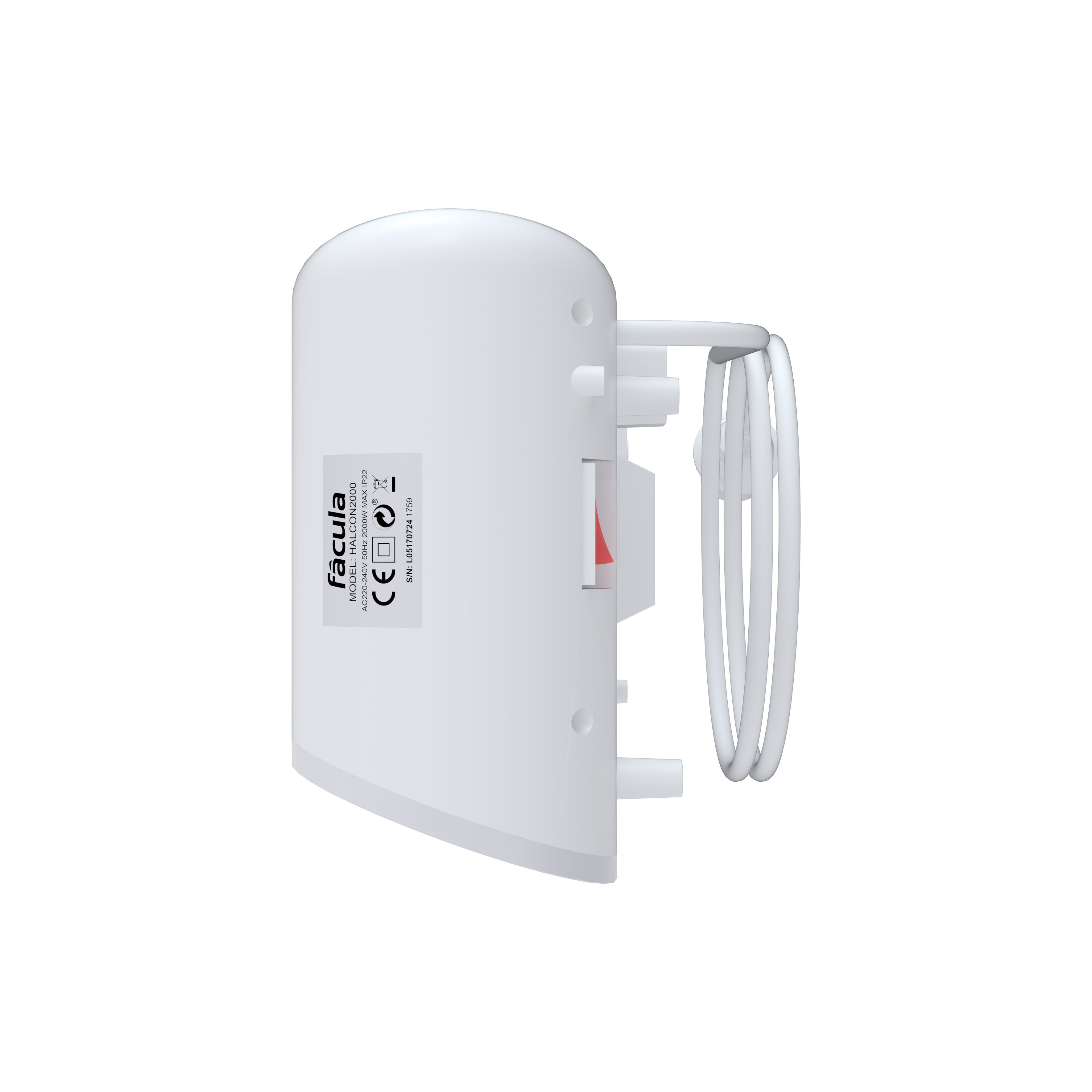 Fácula - Split Cerámico Programable Halcón | 2000w | Ventilación+Calefacción | Prog diaria/sem | Mando - 3