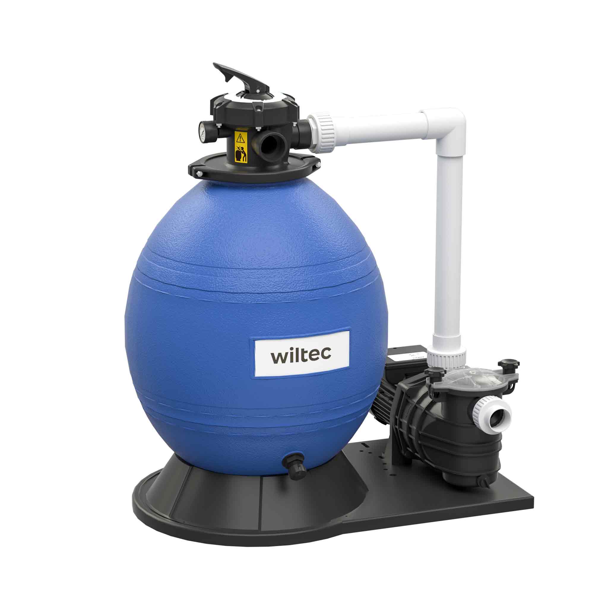 Pompa Piscina Wiltec 33600 L/h - Pompa Di Ricircolo E Filtraggio, 1500 W, Con Filtro Integrato, Per Acqua Pulita E Cristallina - Foto 4