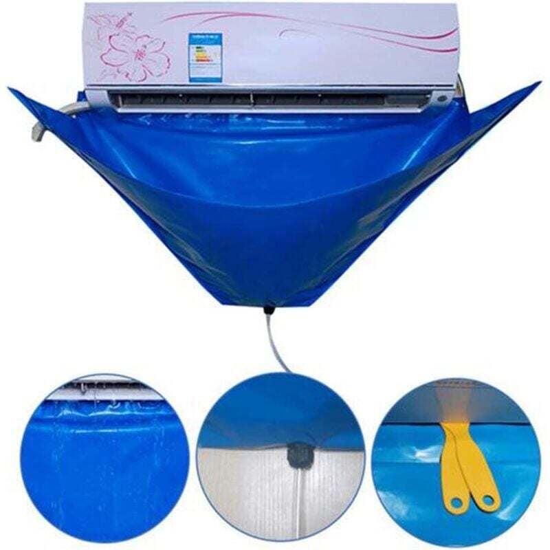 Lavage pour climatiseur - Kit Nettoyage Mural qualité supérieure - Sac Service pour climatisation avec Tuyau d'eau pour Mini-unités AC divisées - 4
