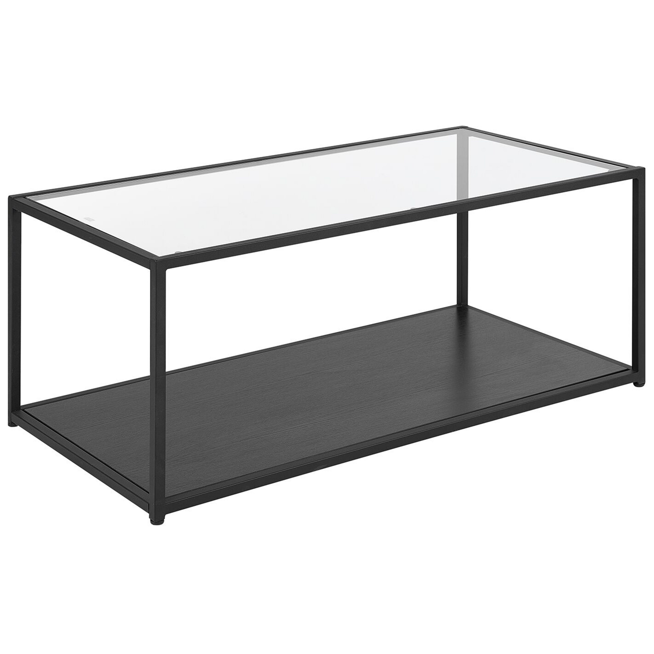 Beliani Mesa De Centro Medora Vidrio Negro , Leroy Merlin