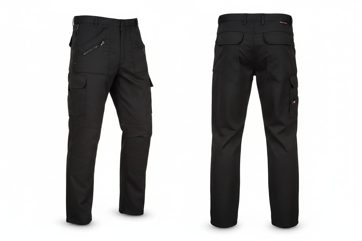 Pantalon de travail robuste avec poches genouillères Action Portwest Noir 36 - 6