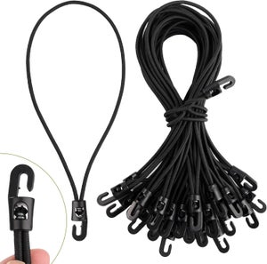 Ganci Elastici Pretex Per Teloni, 25 Pezzi Da 18 Cm, Fissaggi Rapidi