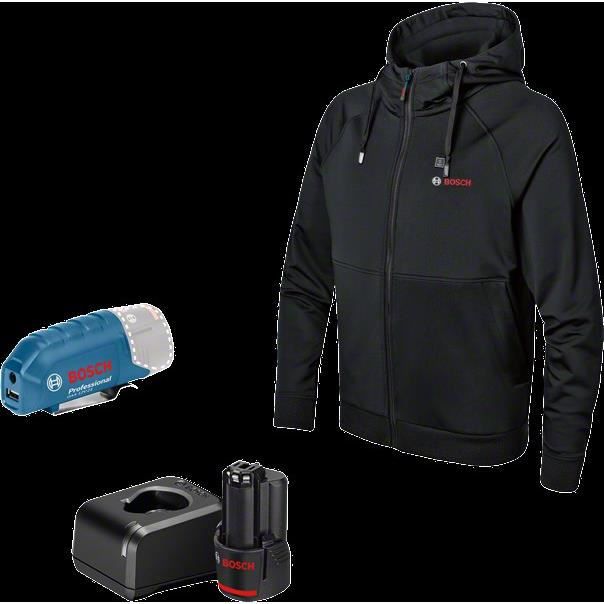 Bosch Professional 06188000GD Sweat à capuche chauffant Taille du vêtement: L noir - 7