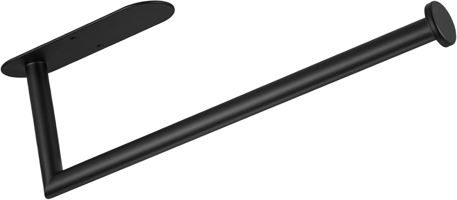 Uchwyt ścienny na papier toaletowy - 33 cm, samoprzylepny lub z możliwością nawiercenia, praktyczny uchwyt ze stali nierdzewnej do kuchni i łazienki