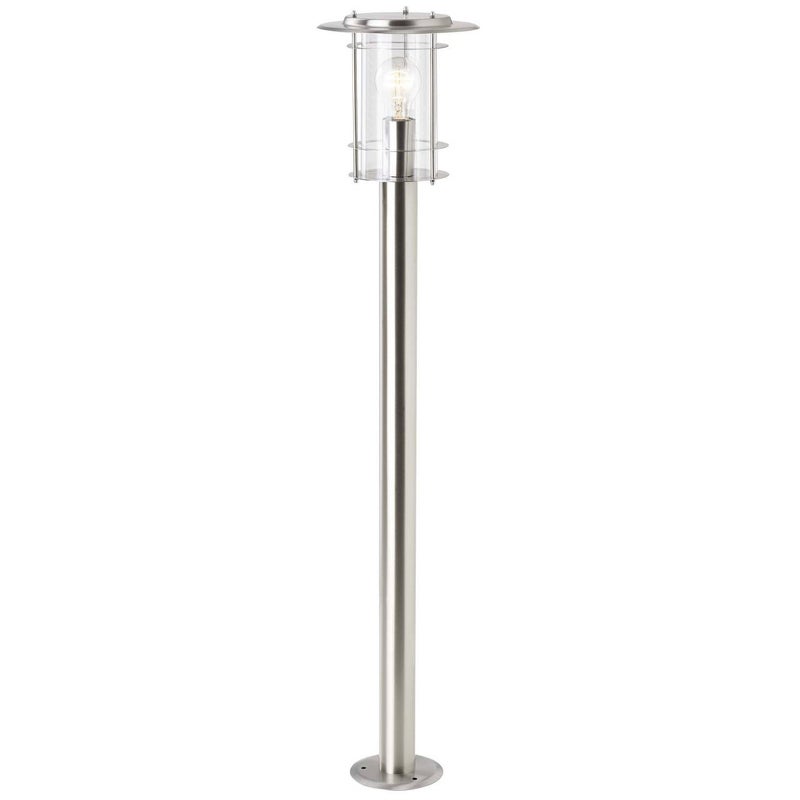 Lampa zewnętrzna BRILLIANT York ze stali nierdzewnej | 1x A60, E27, 40W, odpowiednia do zwykłych żarówek (brak w zestawie) | Skala od A ++ do E | Clas