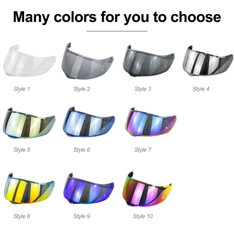 Visière de remplacement compatible avec casques intégral AGV K1, K3SV, K5, Pare-brise pour moto, Lentille de casque - 2