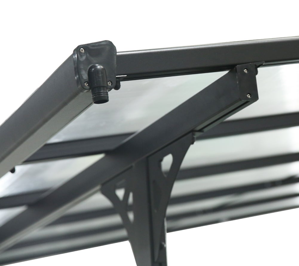 Westmann Abri de terrasse en aluminium Bruce | Noir | 300x556x270 cm - 9