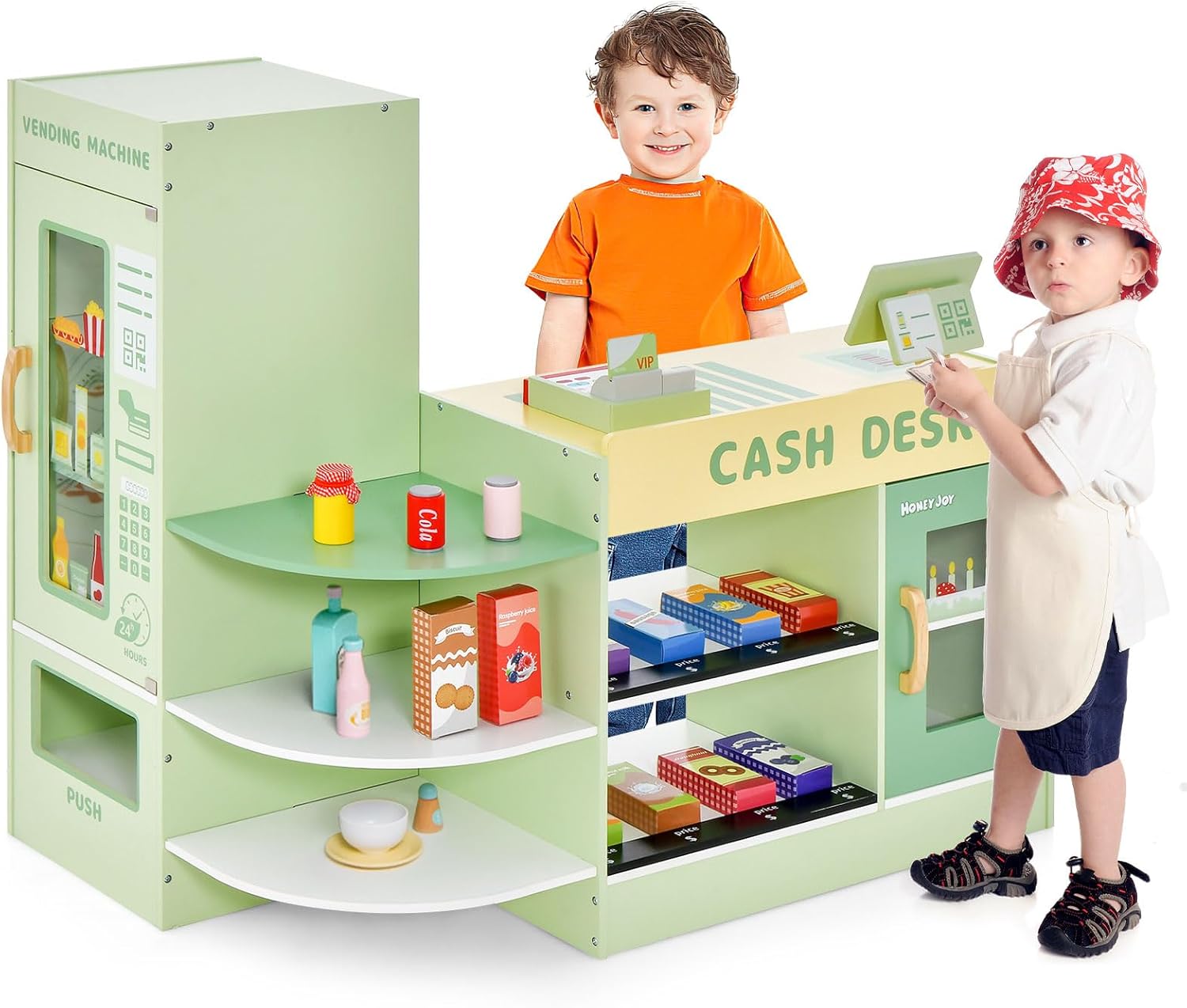 Boîte Aux Lettres Pour Tour De Jeu Enfant - Vert Pomme Et Jaune - Aire De Jeux
