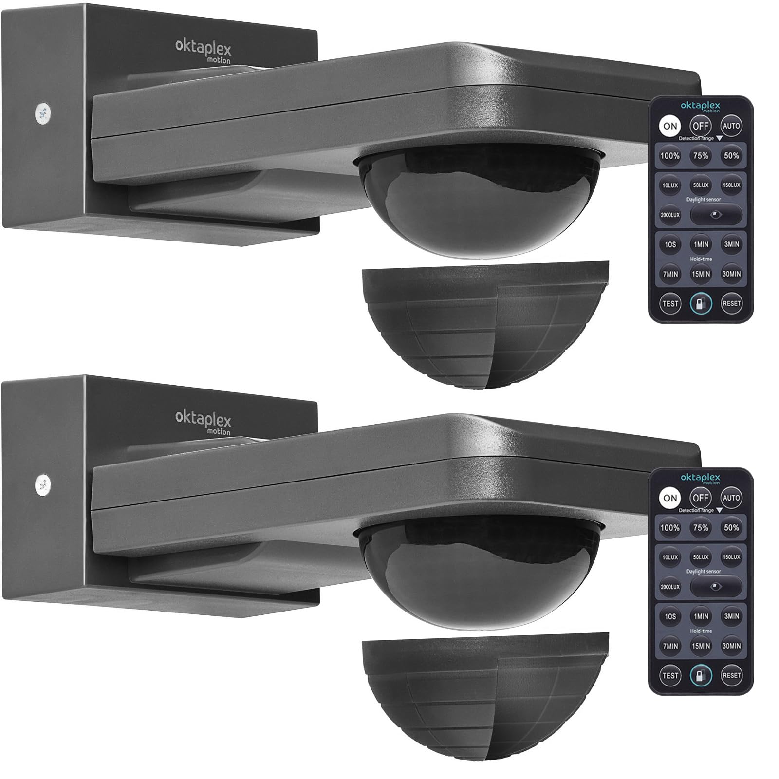 Capteur Crépusculaire Encastré IP65 - Réglage 5-50 Lux - Pour éclairage Automatique Extérieur/intérieur - 230V, Jusqu'à 600W LED