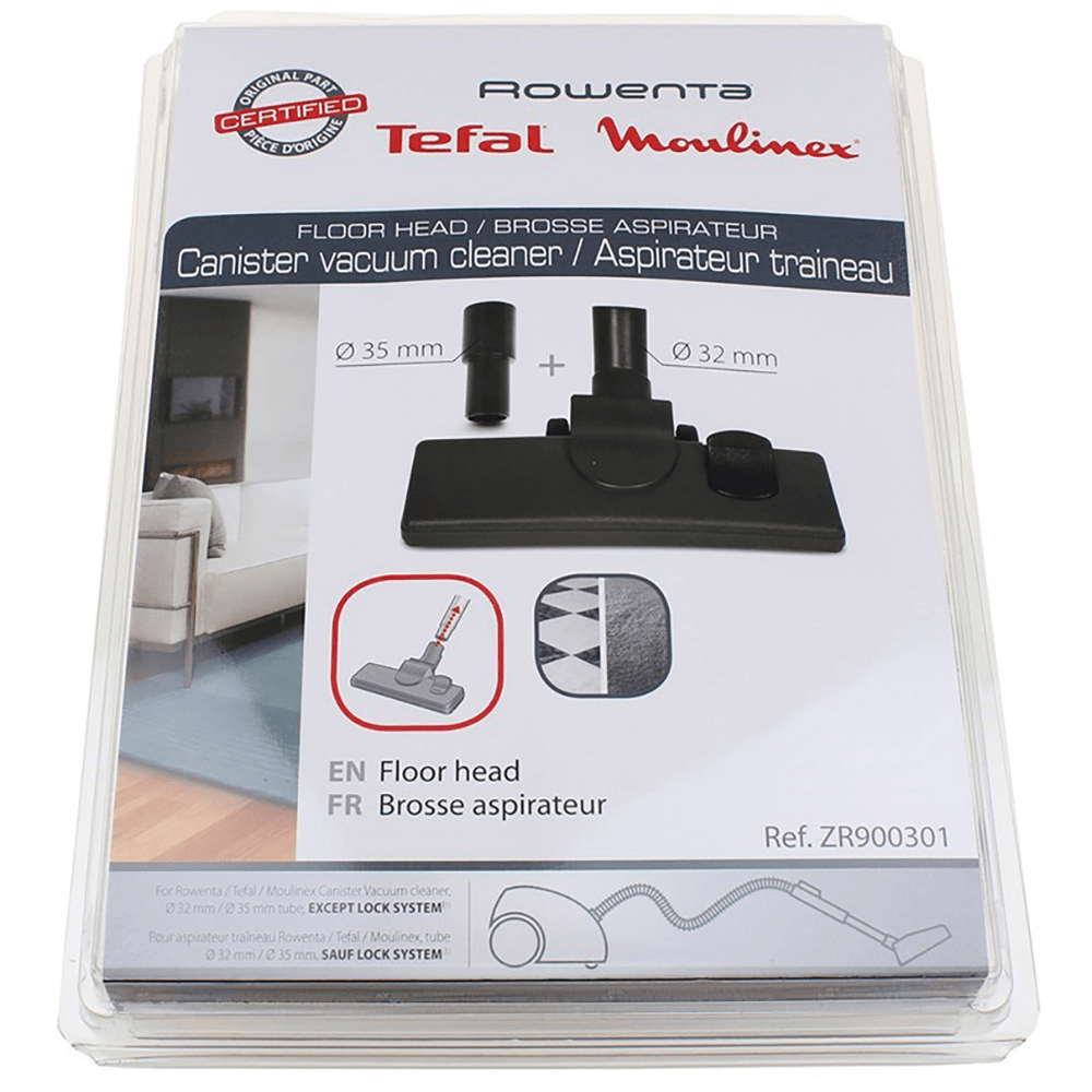 Tête Suceuse Combinée Avec Roulettes Diamètre 32 Mm Pour Aspirateur Rowenta Et Modèles Compatibles