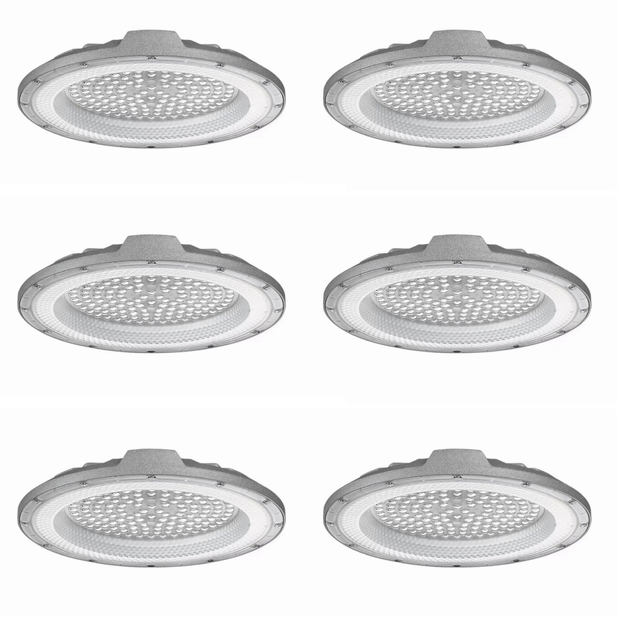 Zestaw 6x LED UFO DOB 150W 6000K IP65 PF 0,95 6KV