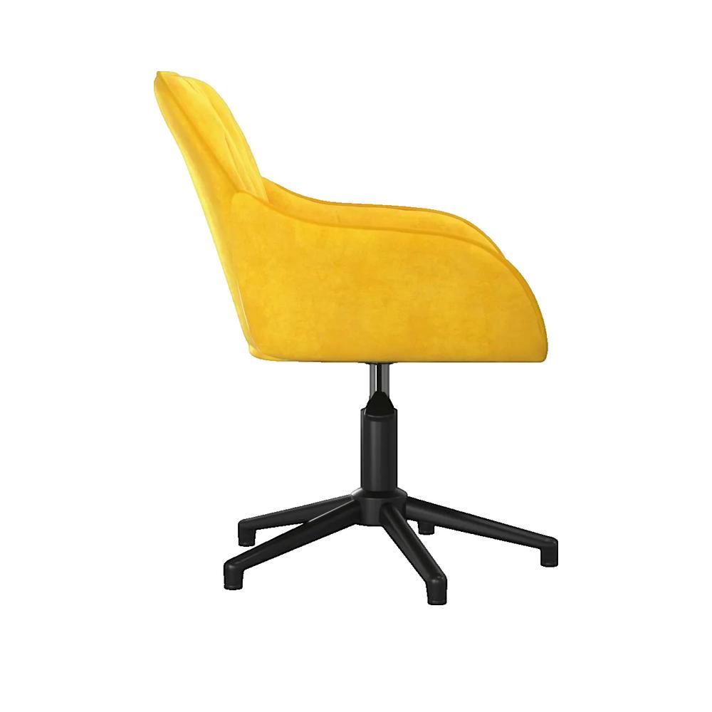 Vidaxl Silla De Oficina Giratoria De Terciopelo Amarillo , Leroy Merlin